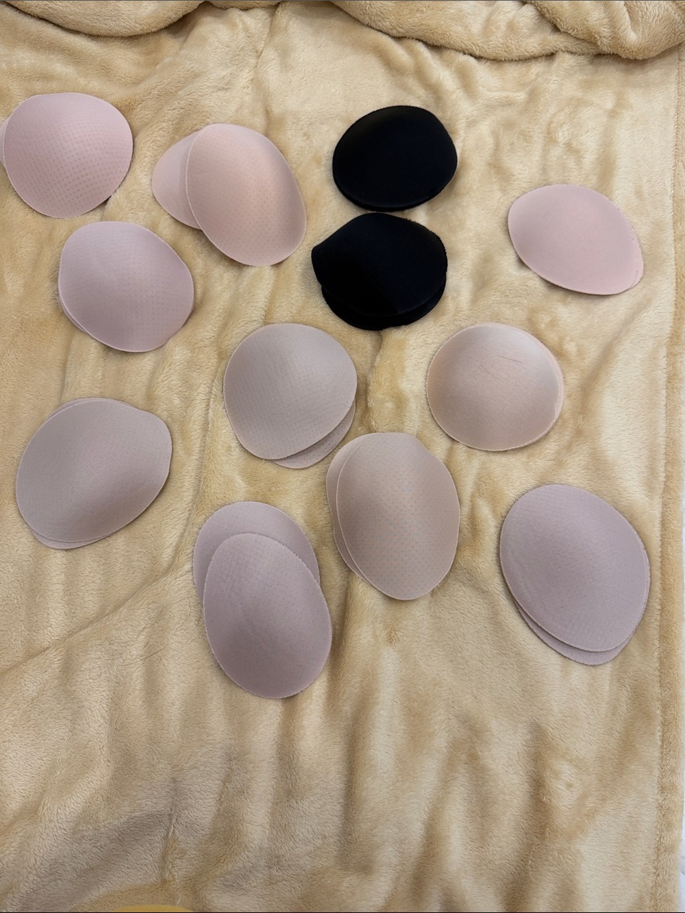Removable Bra Cup Pads - Nude and Black (Set)